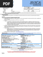 Epo-Tek 301: Technical Data Sheet