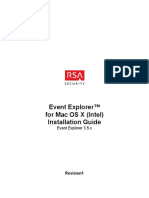 RSA Event Explorer For Mac OS X Intel 3.5.x Installation Guide