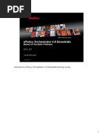 Epolicy Orchestrator 4.0 Essentials: Based On The Beta 3 Release