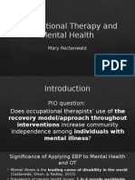 Occupational Therapy and Mental Health - Add Summary and Bullet Points