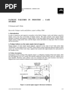 Fatigue Failures in Industry - Case Studies: Ž. Domazet and T. Piršic