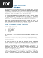 Distortion - Types and Causes