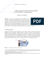 Electromagnetic Waves Under Sea: Bow-Tie Antenna Design For Wi-Fi Underwater Communications