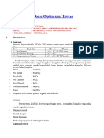 Penentuan Dosis Optimum Tawas