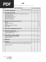 KBR Inspection Test Plan For Bus Duct: NO. Inspection Activity 1 Pre-Inspection Meeting 2 Documentation Review