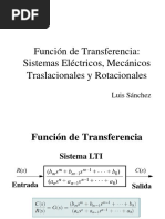 Clase 04 Funcion de Transferencia Sistemas Electricos Mecanicos Rotacionales PDF