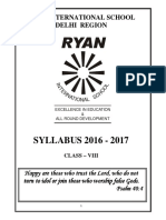 Class VIII Syllabus 2016 17