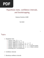 Hypothesis Tests, Confidence Intervals, and Bootstrapping: Business Statistics 41000