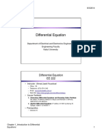 Chapter 1 - Introduction To Differential Equations