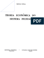 Kula, Witold - Teoria Económica Do Sistema Feudal PDF