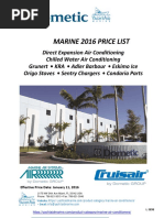 2016 Dometic Price List Marine Air Conditioner