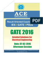 Ace Academy GATE 2016 EE SET 2 PDF