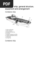 Container Ship General Structure Equipment and Arrangement