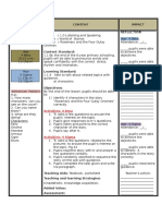 Lesson Plan Week 13 For English Year 4