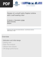 Design of A Small Hydro Kaplan Turbine With A Self-Sealing Rotor