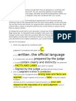 Written The Official Language: Prepared by The Judge