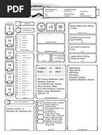 Character Sheet - Arturis