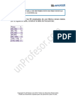 Ejercicio Tabla de Distribucion de Frecuencias Con Variables Continuas 924