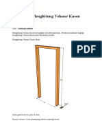 Cara Menghitung Volume Kusen