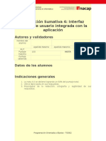 Evaluación Sumativa 4 - Interfaz Gráfica de Usuario Integrada Con La Aplicación