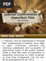 Land Titles - Judicial Confirmation of Imperfect TItle-Orig Reg Steps