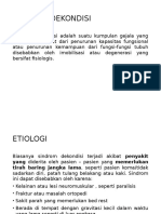 Definisi Dan Etiologi Sindroma Dekondisi