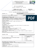 Syllabus y Carta Descriptiva