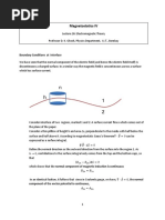 Magnetostatics IV: Boundary Conditions at Interface