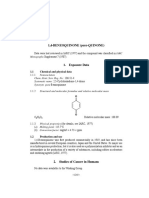 1,4-BENZOQUINONE (para-QUINONE) : 1.1 Chemical and Physical Data