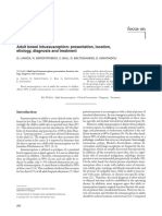 Adult Bowel Intussusception: Presentation, Location, Etiology, Diagnosis and Treatment