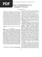 Influence of Superplasticizer On Strengt PDF