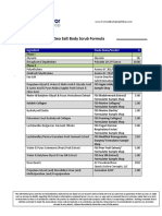 Sea Salt Body Scrub Formula: Ingredient Trade Name/Vendor %