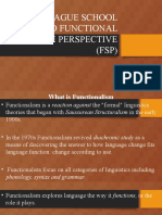 Prague and FSP - A Difference Between Two School of Thoughts