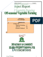 Off Seasonal Vegetable Farming