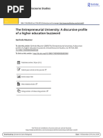 The Entrepreneurial University A Discursive Profile of A Higher Education Buzzword