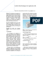 Heat Transfer in Crossflow Heat Exchangers For Application With Microreactors