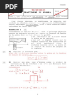 Corrige Traitement Du Signal Pour Le Mecanicien