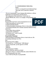 Unit - 1 System Design Using Plds Programmable Logic Devices