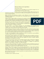 Carta de Un Maestro de Misterios Menores de La Logia Blanca