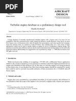 Turbofan Engine Database As A Preliminary Design Tool