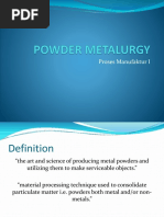 10 Powder Metalurgy I