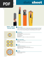 400Hz / 28V DC Aircraft Cables: Single Cable