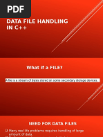 Data File Handling IN C++