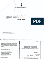 Problemas de Legitimación Científica en La Producción Geográfica de La Realidad Social.