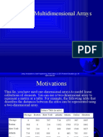 Chapter 7 Multidimensional Arrays