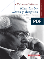 Guillermo Cabrera Infante - Mea Cuba Antes y Después (Prólogo)