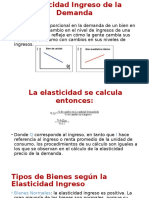 Elasticidad Ingreso de La Demanda