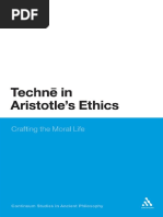 Tom Angier-Techne in Aristotle's Ethics - Crafting The Moral Life - Continuum International Publishing Group (2011)