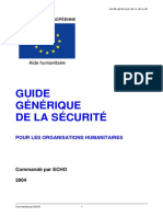 Guide Generique de La Securite Pour Org Humanitaire