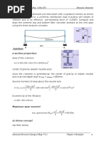 Prestressed Beam Analysis Example